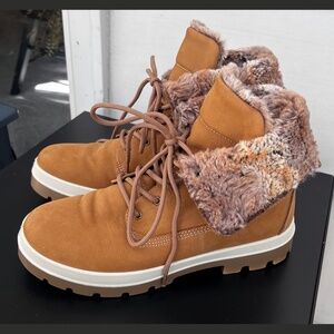 Weinbrenner Leather and Faux Fur Ankle OR Calf Boots NWOB Never Worn Women's 8.5